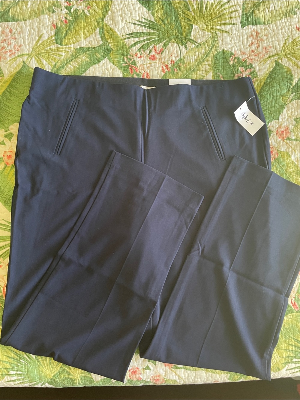 NWT Navy Style and Co dress pants